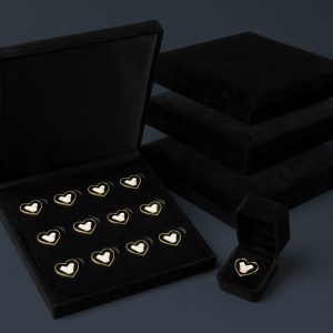 Medium bulk Heart of Service pins with framed certificate for funeral service honor ceremony and pallbearer gifts